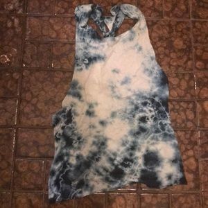 Tie-dye blue tank